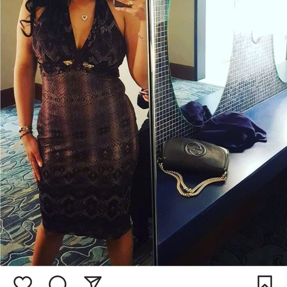 Roberto Cavalli size 42 snakeskin dress - Picture 6 of 6